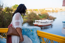 Beautiful Egyptian Woman By The Nile
