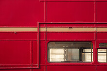 An Old Traditional London Red Bus