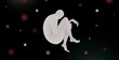 © Valeriya Simantovskaya/Stocksy - glowing man in an embryo pose on abstract black background