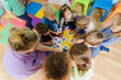 © oksix - Educational group activity at the kindergarten or daycare