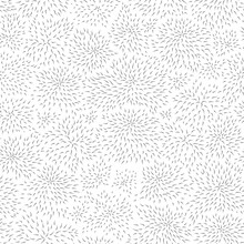Vector Seamless Pattern Of Thin Contour Line Grey Leaves Foliage On A White Background