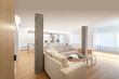 © Bisual Studio/Stocksy - Light living Room With open Kitchen