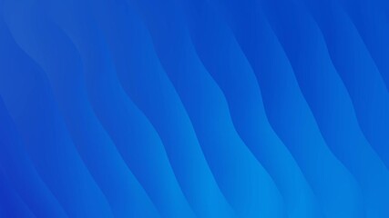 Wall Mural - blue waves ascending 4k loop features waving lines moving diagonally across a blue gradient backgrou