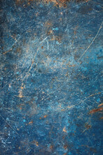 Rusted Blue Surface