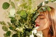 © Liliya Rodnikova/Stocksy - Girl with green bouquet