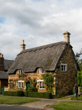 Thatched Cottage In Rural England