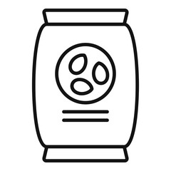 Poster - Farm seed pack icon, outline style