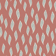 © smth.design - Botanic vintage seamless pattern with grey simple style leaf ornament. Pink pale background. Foliage print.