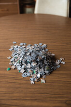 Pile Of Jigsaw Puzzle Pieces