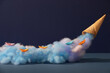 © Maki Company Limited/Stocksy - Origami paper boats on cotton candy are poured from a waffle horn