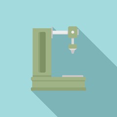 Poster - Milling machine icon, flat style