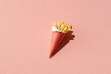 French Fries In Paper Cornet