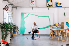 An Artist In His Studio