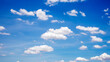 Cumulus white clouds floating in blue sky, concept for design to make wallpaper.