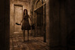 © Don Smith/Stocksy - Scary girl with cleaver