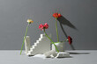 © Maki Company Limited/Stocksy - Minimal simple modern floral concept with frame.