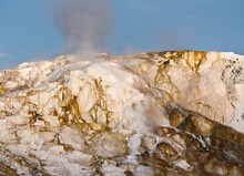 Canary Spring At Mammoth Hot Springs In Yellowstone