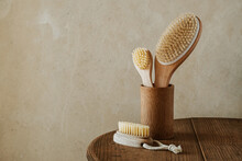 Wooden Body And Facial Brush