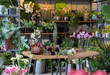 © Hernandez & Sorokina/Stocksy - Florist Studio Tabletop Full Of Greenery