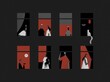 © Valeriya Simantovskaya/Stocksy - Various people in quarantine and isolation stay at home and look out the windows. Self-isolation or quarantine. Citizens at home. Pandemic Covid-19. Health care concept.