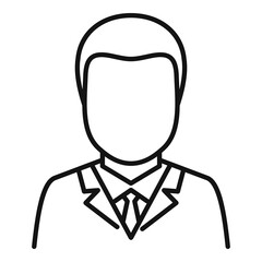 Poster - Purchasing manager icon, outline style