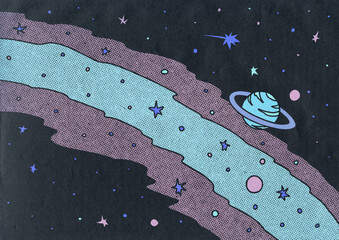 Milky Way Illustration