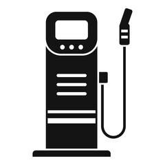 Wall Mural - Auto energy station icon, simple style