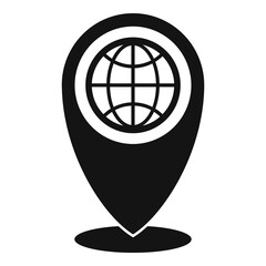 Poster - Travel location icon, simple style