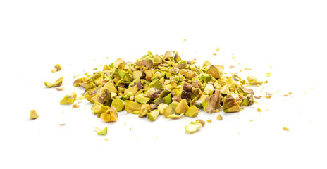 Wall Mural - Scattered Pistachio Nut Pieces, Break Chopped Pistachios