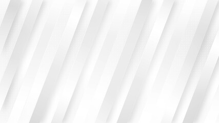Aufkleber - Diagonal white stripes. Abstract geometric background. Seamless loop motion graphics animation 4k UHD 3840x2160