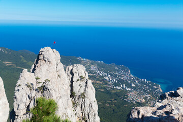 Wall Mural - View from Ai Petri Mountain. Beautiful landscape