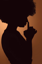 Afro Woman Silhouette