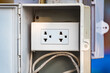 electrical receptacle plug connection box