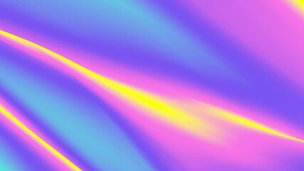 Poster - Abstract colorful wavy background in bright neon color.