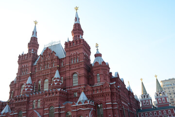 MOSCOW, RUSSIA - October 18, 2018: View of State Historical Museum