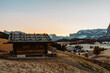© VISUALSPECTRUM/Stocksy - Beautiful Fall Sunrise at Rustic Mountain Cabin