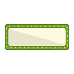 Sticker - rectangular bulb sign