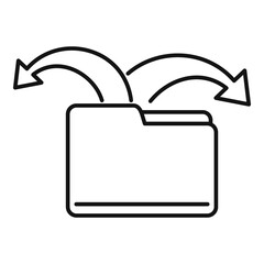 Poster - restructure file icon, outline style