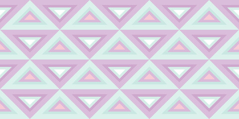 Poster - Colorful triangles abstract geometric seamless pattern background