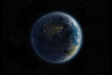 Wall Mural - Nighttime on Planet Earth