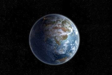 Wall Mural - Planet Earth with Asia