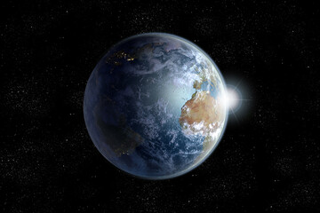 Wall Mural - Daybreak on Planet Earth Atlantic Ocean