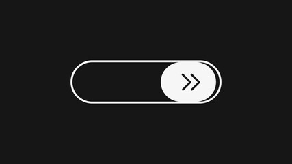 Poster - Dark mode switch white icon on black background. Motion graphic.