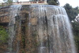 Fototapeta  - Waterfall in Nice, France, the azure coast