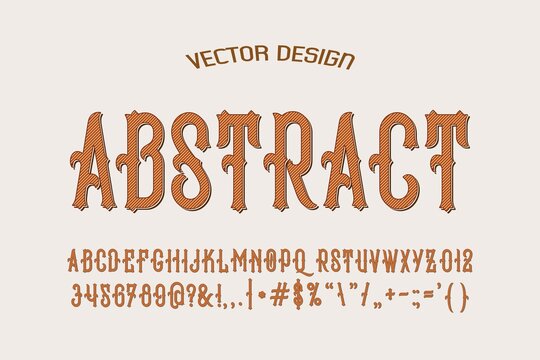 vector typeface vector design, alphabet font, black and white style