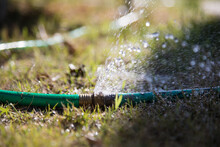 Garden Hose Rupture And Spraying Water