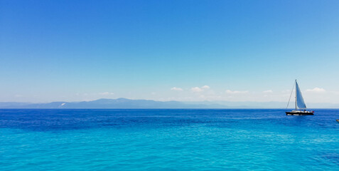  sailboat on the sea