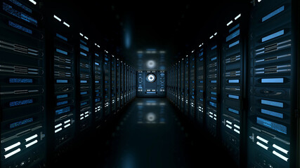 Server Room Dark Cinematic