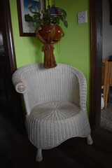 Poster - Wicker Chair in a House