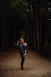 © Connect Images - Mother and baby on forest trail